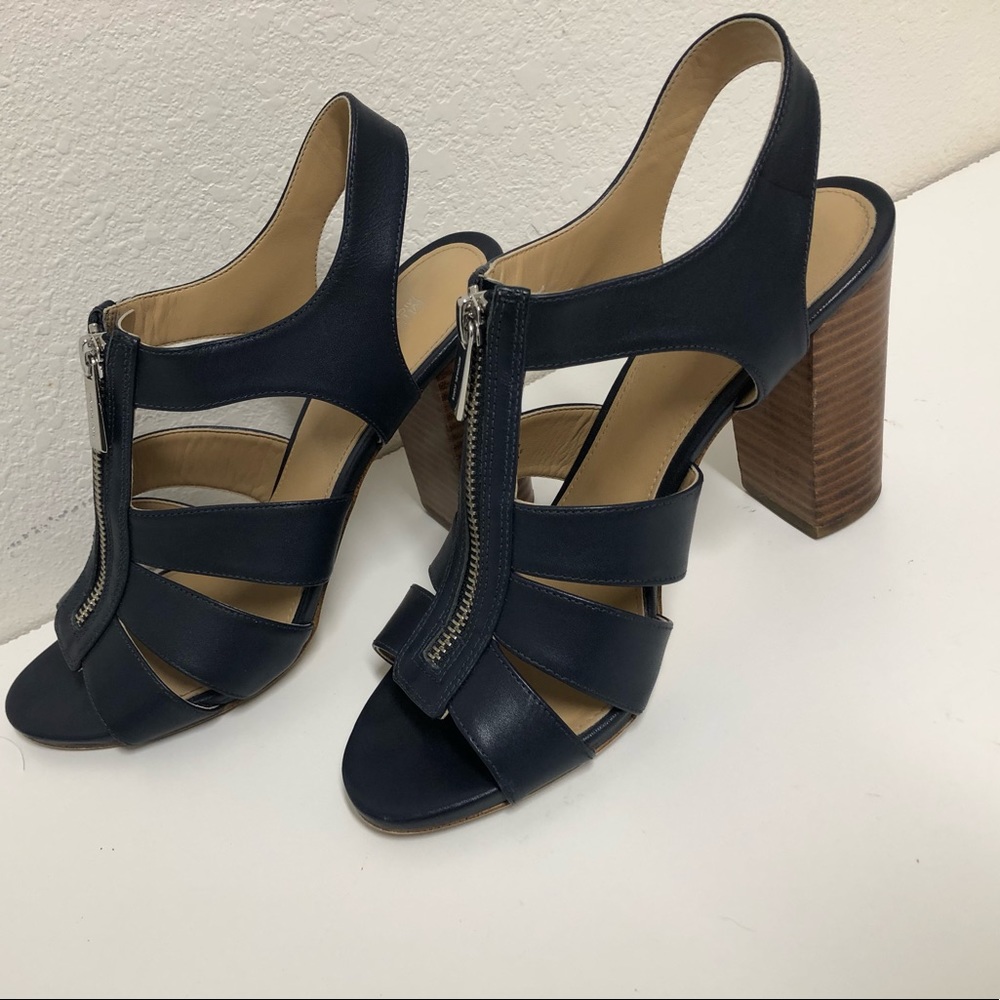 MICHAEL Michael Kors Admiral Blue Leather Damita Women's Size 7.5
